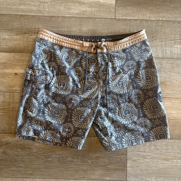 VISSLA Other - Vissla Board Shorts Mens 38 Gray Drawstring Upcycle Coconut Stretch Swim Trunks